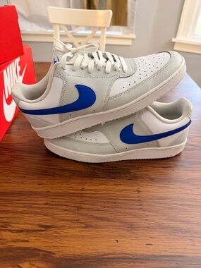 Nike Men’s Court Vision Lows in Racer Blue